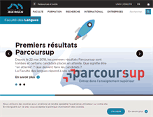Tablet Screenshot of facdeslangues.univ-lyon3.fr