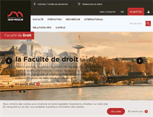Tablet Screenshot of facdedroit.univ-lyon3.fr